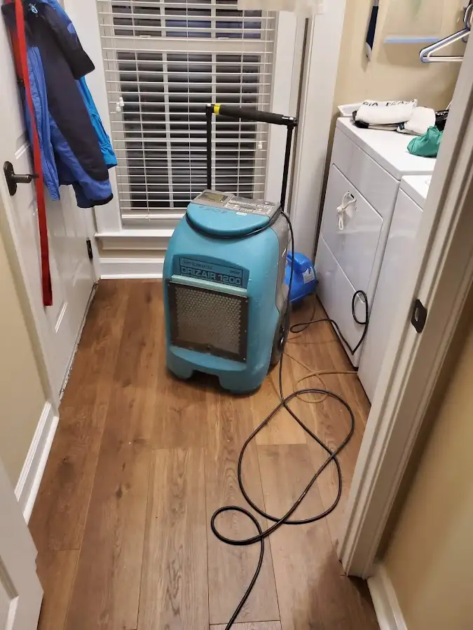 Commercial dehumidifier deployed for Flood Damage Cleanup in Kingstowne
