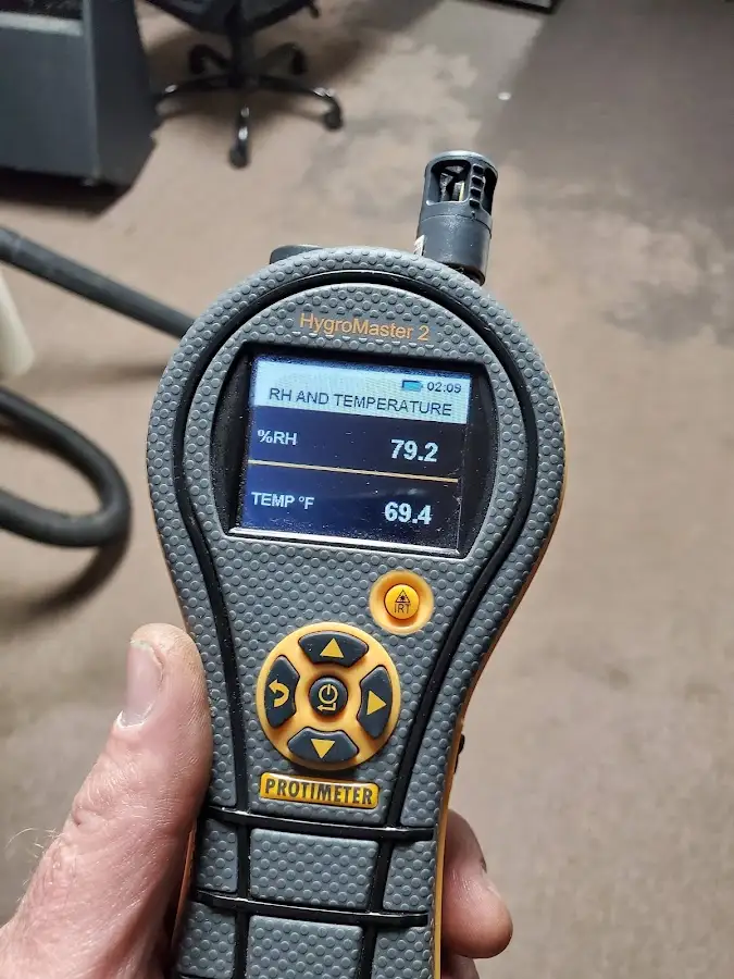Moisture meter humidity assessment for Fire & Smoke Damage Restoration in Kingstowne